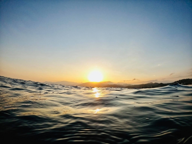  海上日落