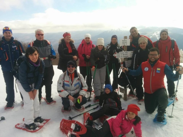 Foto di gruppo in vetta