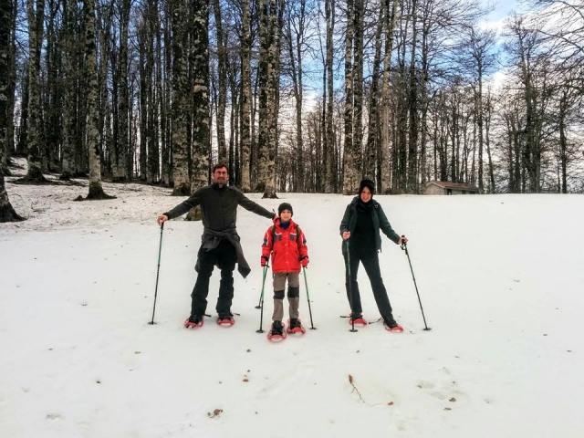  os sapatos de neve são para todos! 