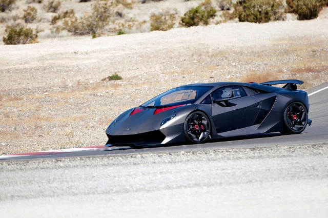 on the lamborghini 