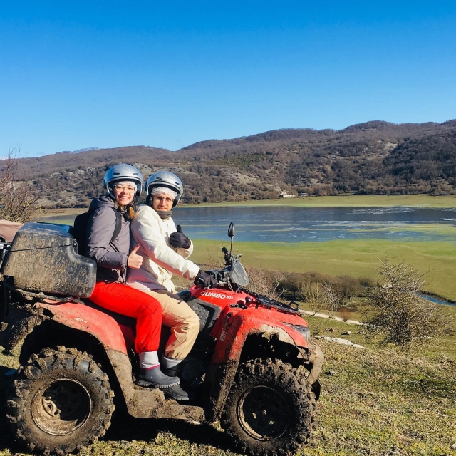  On a quad in Castel di Sangro