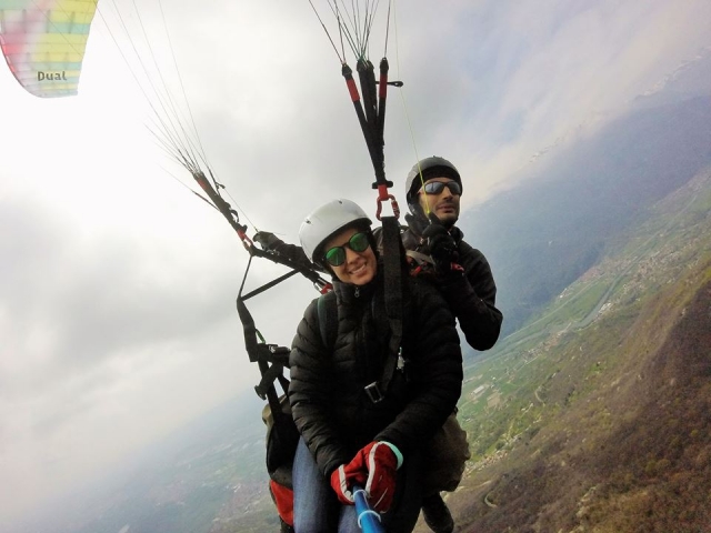 In the air 