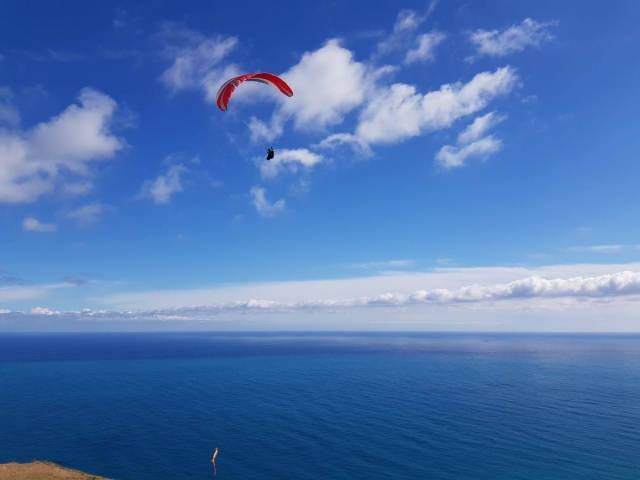 Volo in parapendio in Liguria