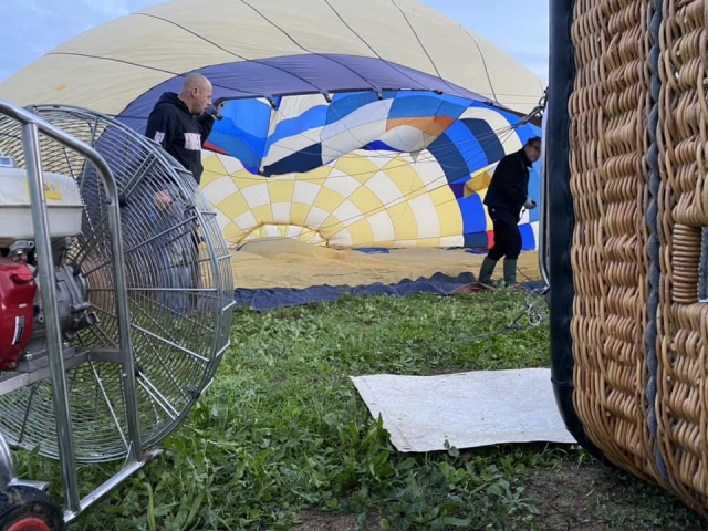  Vorbereitung des Heißluftballons