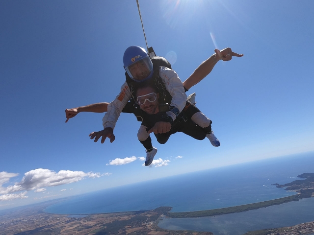 Paracadute foto e video Costa Argento 4200m