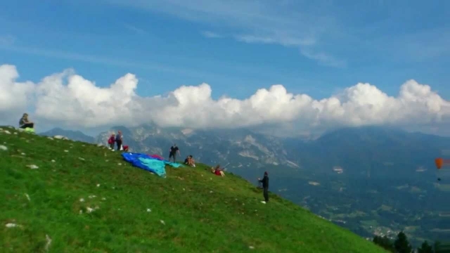 decollo in parapendio