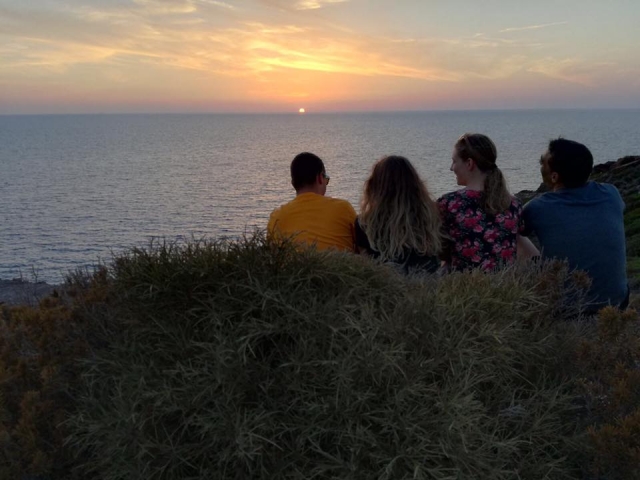Ammirare il tramonto