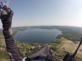 Volo parapendio in termica+video, Torino