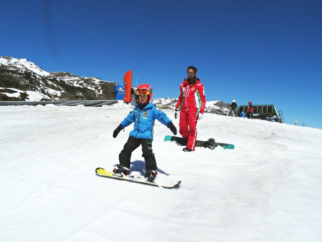 Deslizando na neve 
