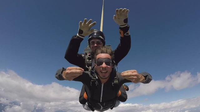  During the jump 