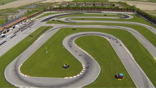 Aerial view of the track 