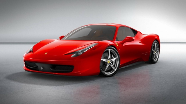  une belle Ferrari rouge 