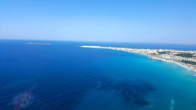 La costa da un latra prospettiva