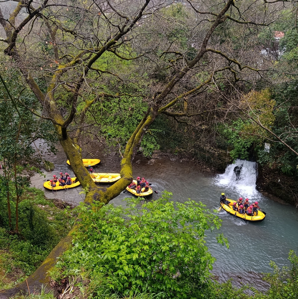  Rafting-Route im Grünen