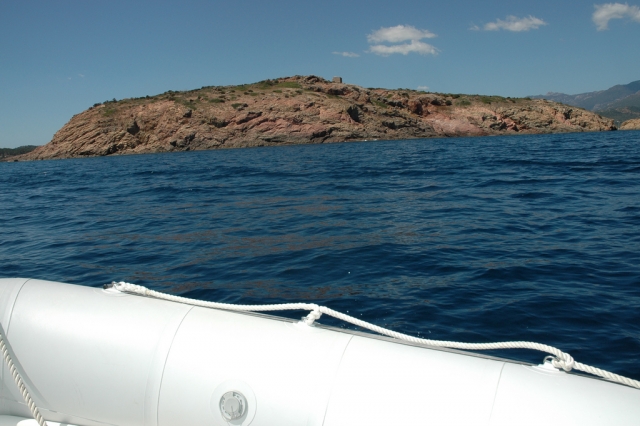 La vista dal gommone
