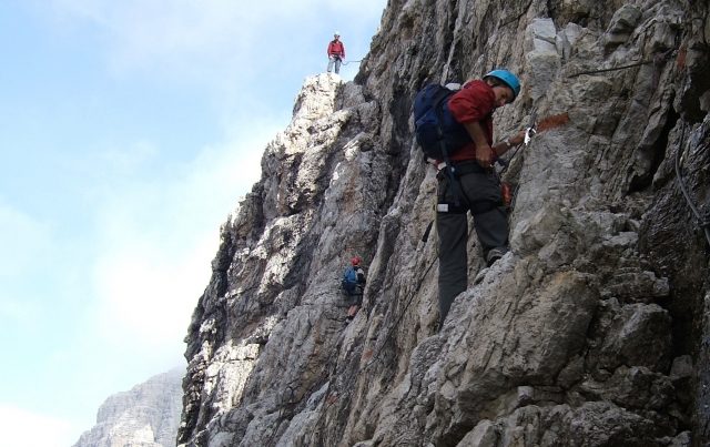  During the climb 