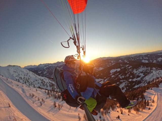 Voo acrobático de parapente em Plan De Corones 1h