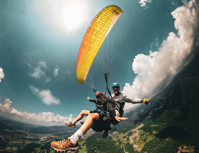 Vuelo educativo parapente a Valcava de 15 min