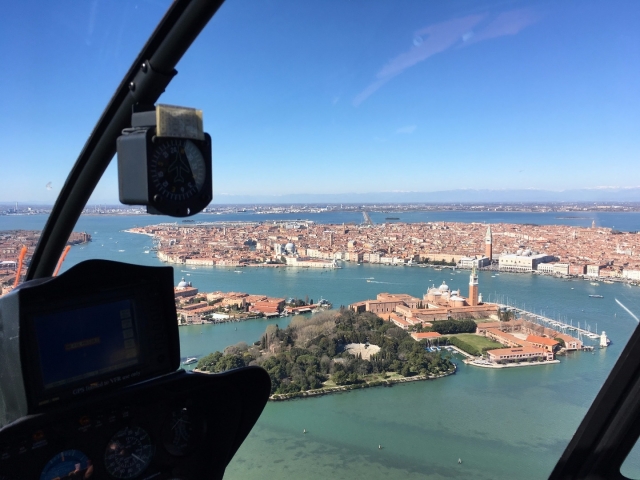 Venedig-Blick-aus-dem-Hubschrauber-San-Marco-und-San-Giorgio 
