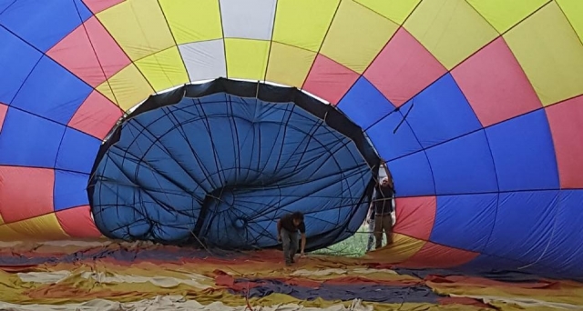 il gonfiaggio del pallone