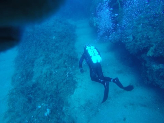  No fundo do mar