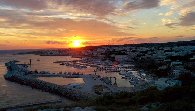 Coucher de soleil sur Santa Maria di Leuca 