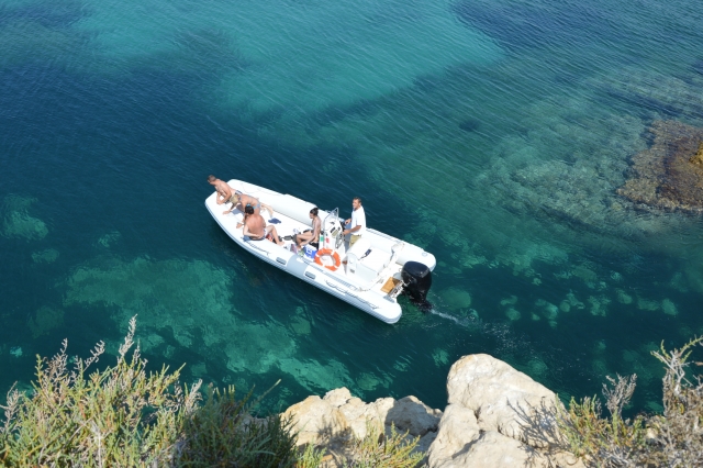 excursión en bote 