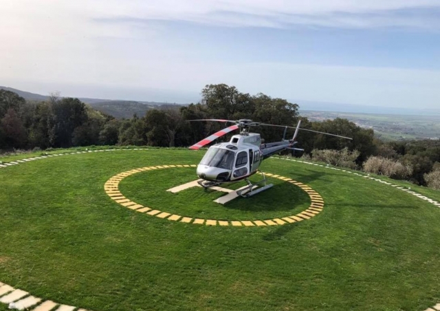 hélicoptère dans le Chianti 
