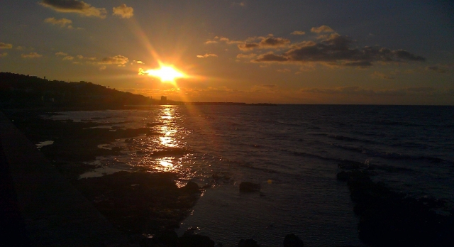 Sol poniente en Santa Maria di Leuca 