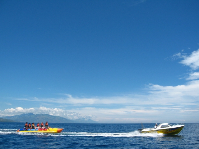 banana boat remolcado 