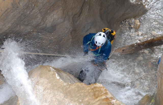  go up the waterfall 