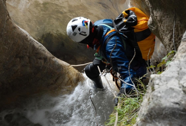 canyoning sulle rocce