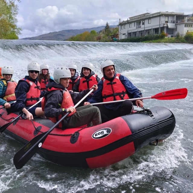 rafting di gruppo
