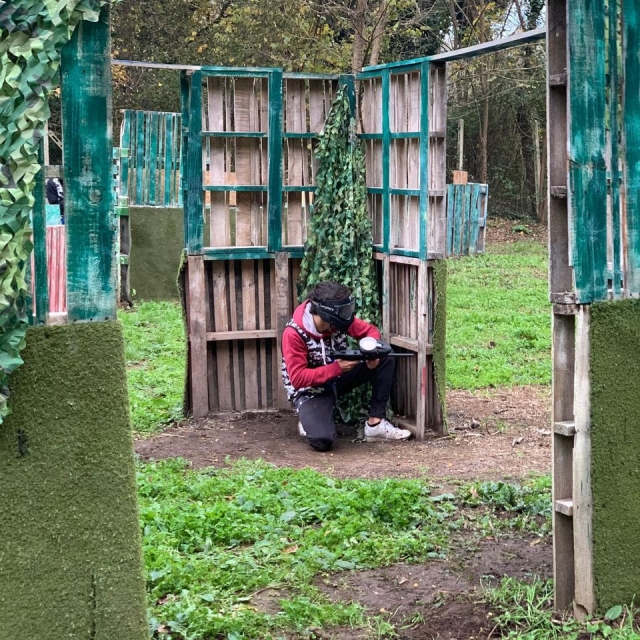  Jeu de paintball. 