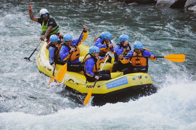  Dinghy during the route. 