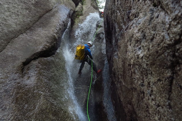 Sul corso della cascata.