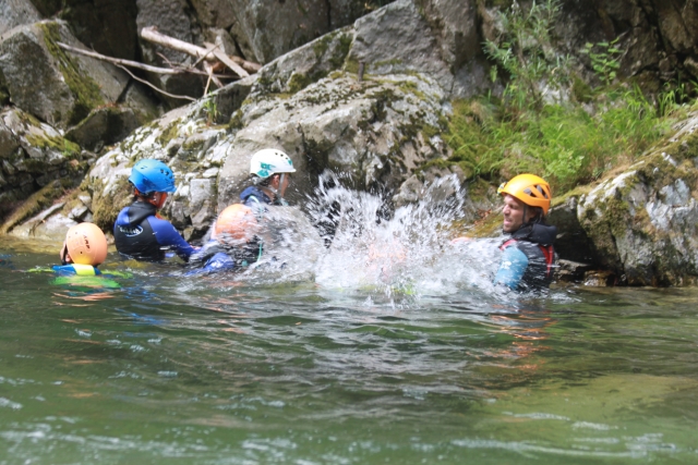Dive into the water! 
