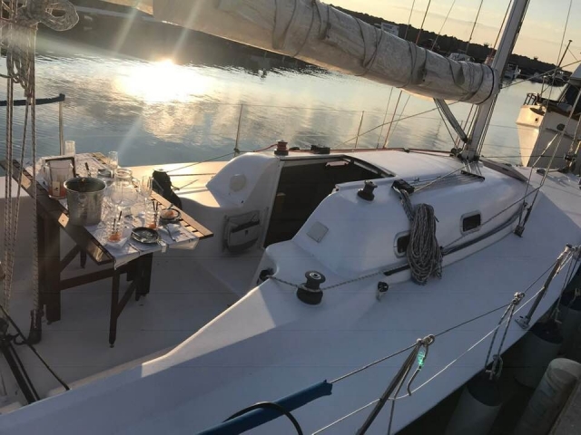 Pranzo a bordo.