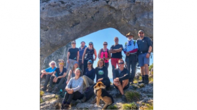  Group at the top of the route 