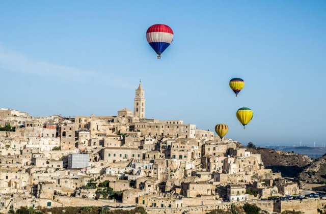 basilicata in mongolfiera