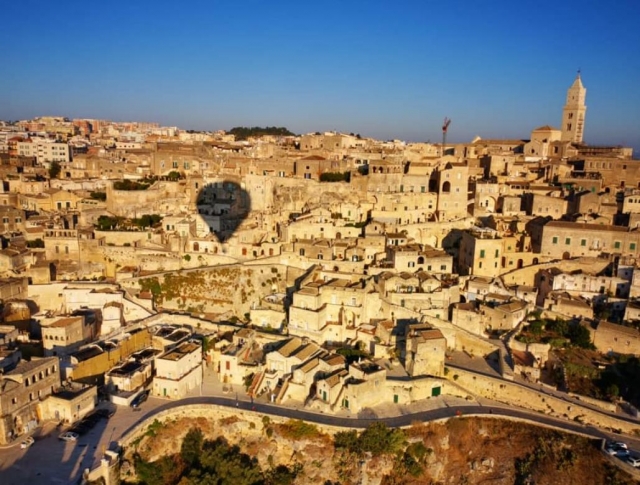 in mongolfiera su Matera