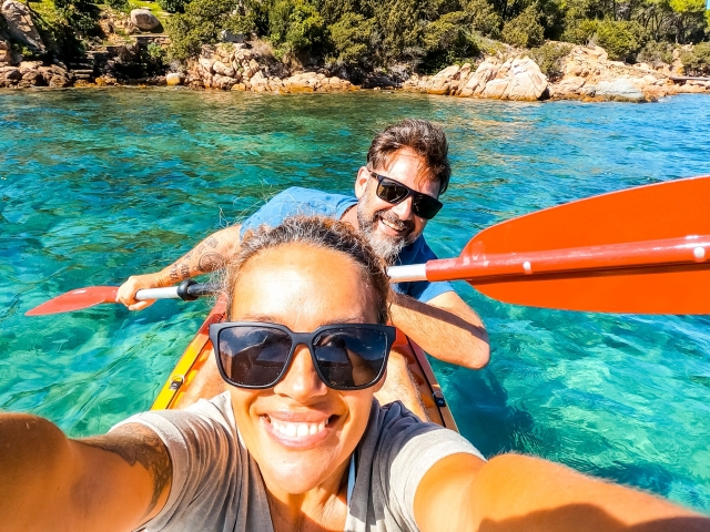 Tour in kayak nel golfo di Olbia di 3h