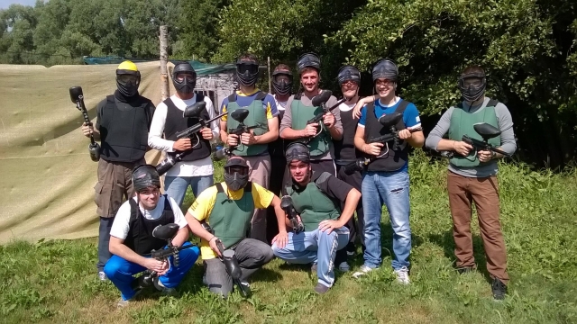  Everyone get ready for paintball 
