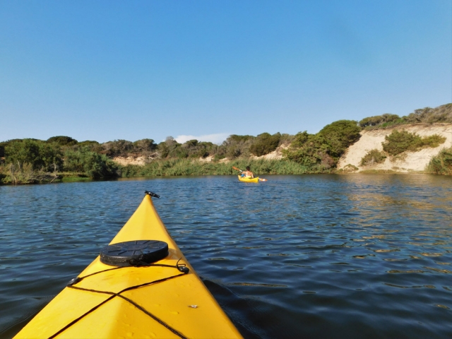 Durante l'escursione in kayak