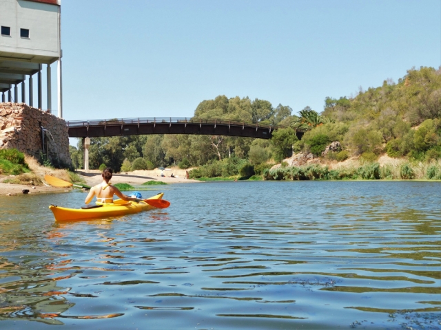 Remando sul fiume Coghinas