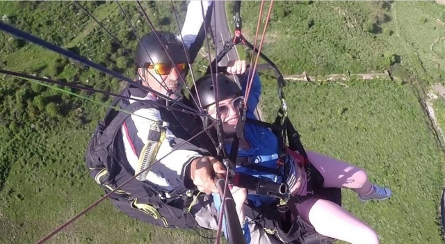  During the flight 