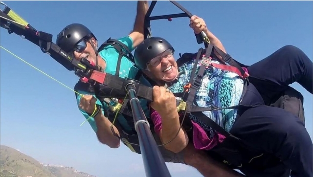  parapente para dois seustantes na Sicília