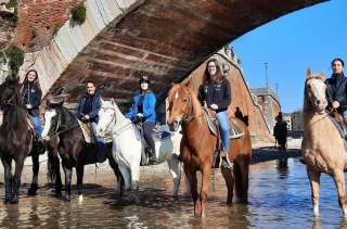 Randonnée à cheval avec dégustation Val di Ronchi 2h30