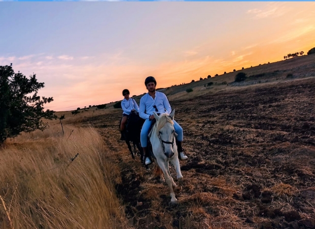  Sunset on horseback in the Alta Murgia National Park 