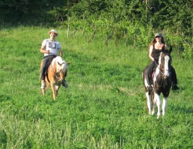  a cavalo na Campânia 